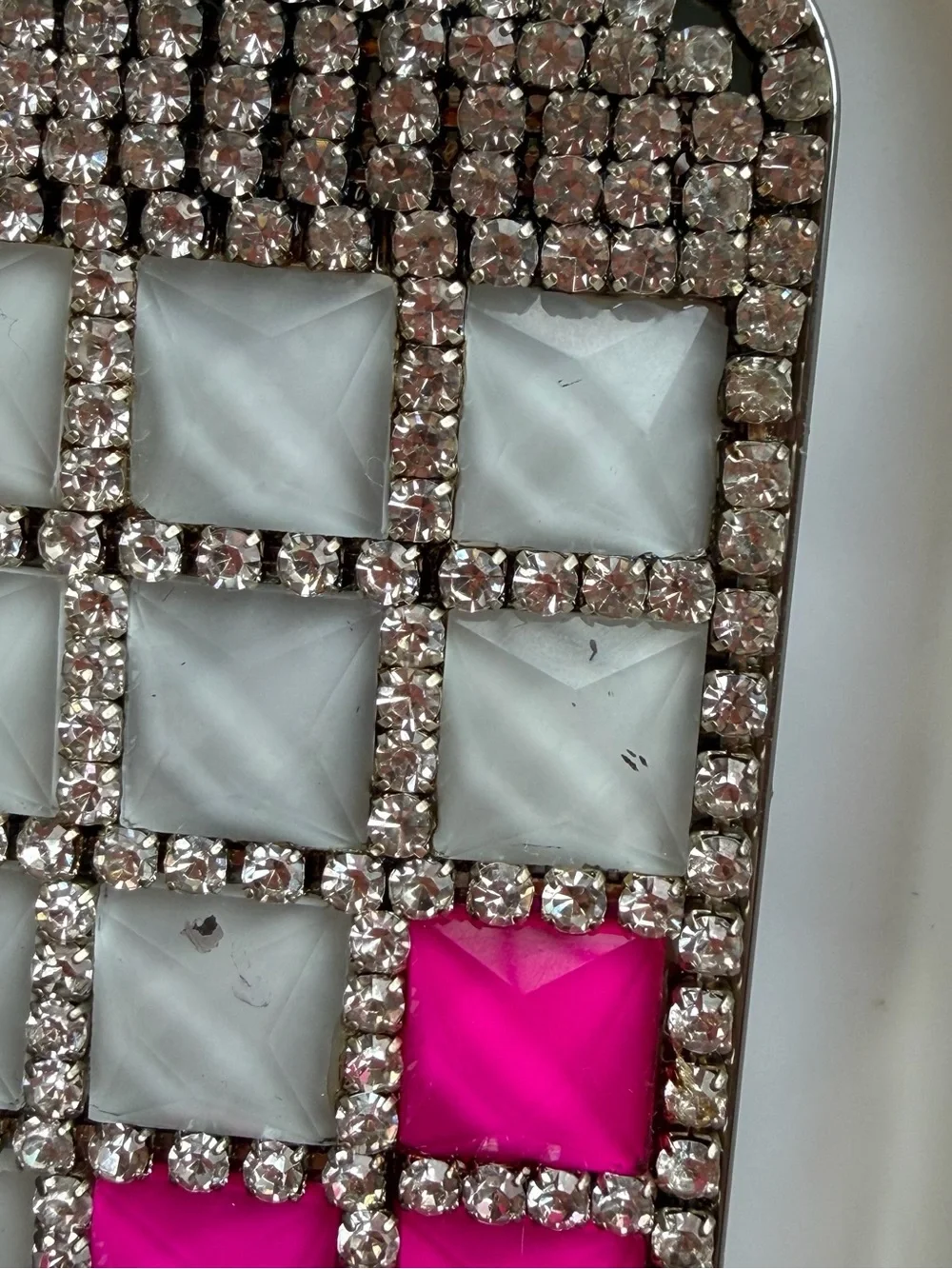 Bling iPhone 5/5s Case - Pink & White
